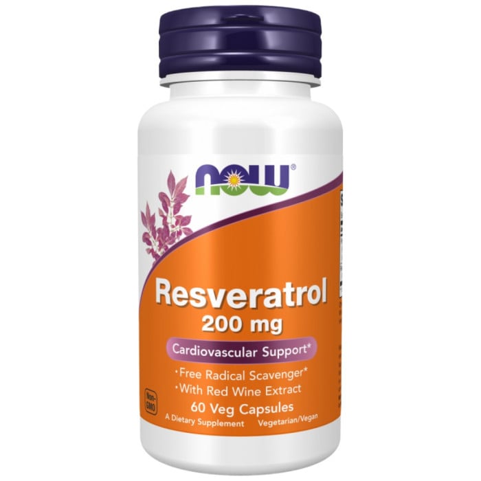 NOW Foods - Natural Resveratrol 200 mg (60 дози)
