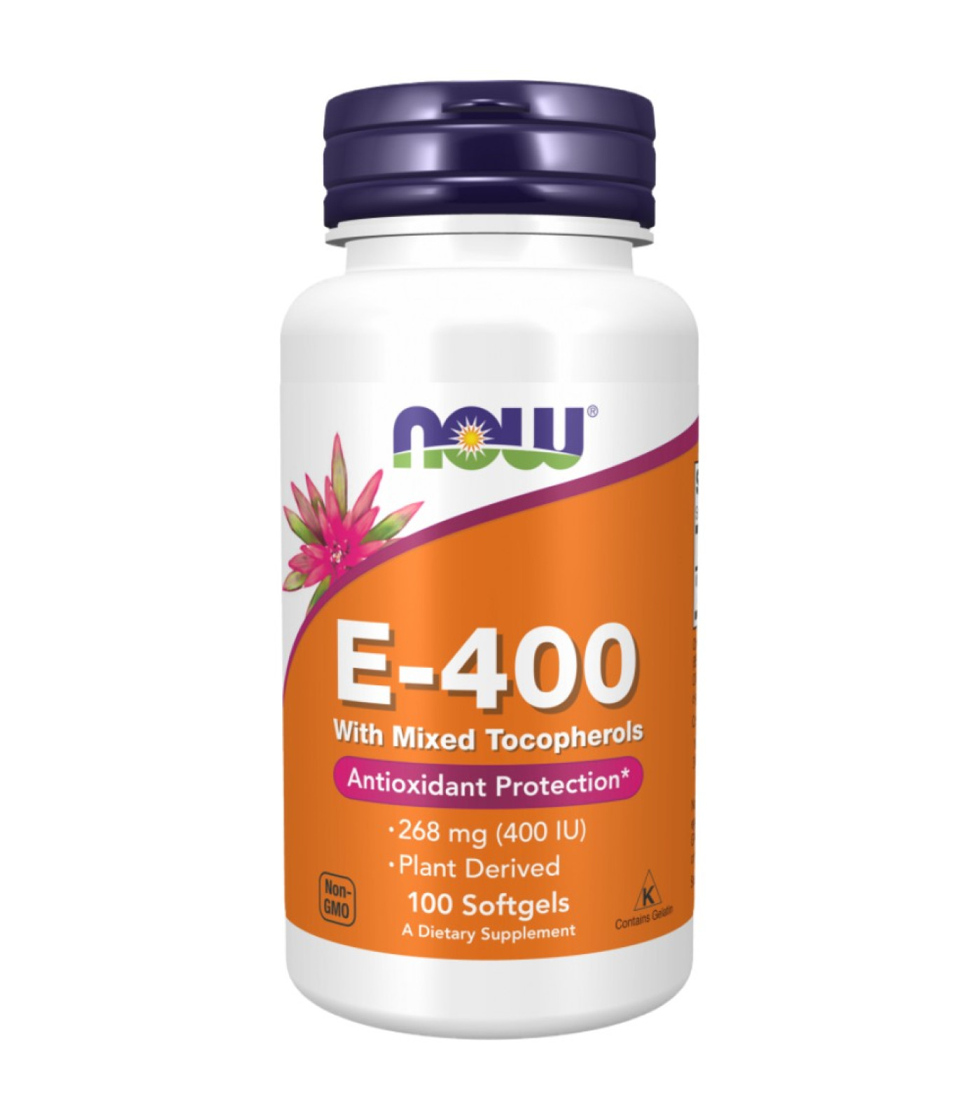NOW Foods - Vitamin E-400 IU D-Alpha (100 дози)