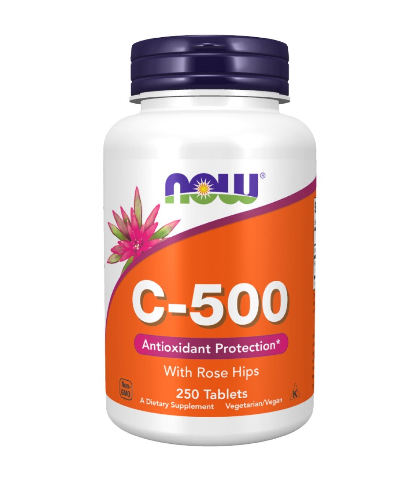 NOW Foods - Vitamin C-500 with Rose Hips (250 дози)