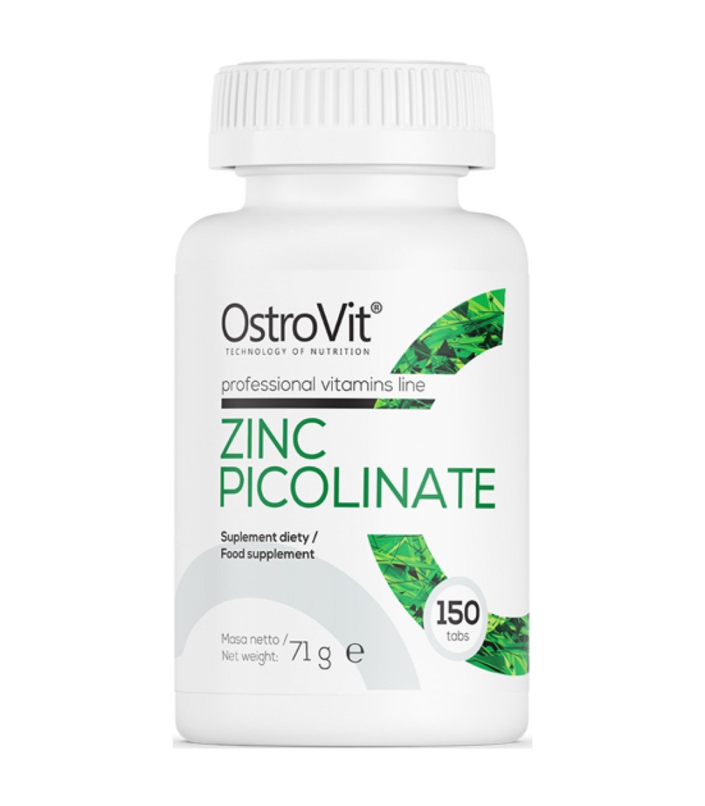 OstroVit - Zinc Picolinate 15 mg / 150 Таблетки, 150 дози