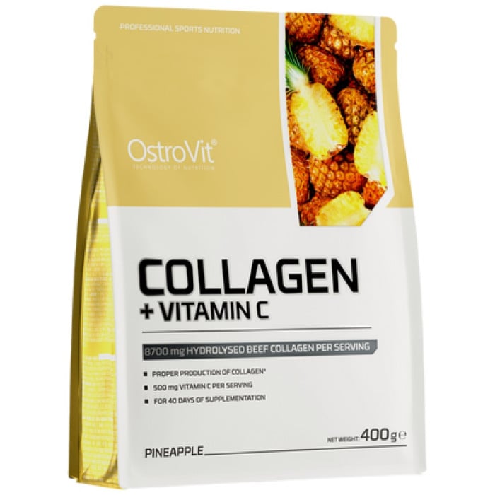OstroVit - Collagen + Vitamin C / Powder / 400 грама, 40 дози