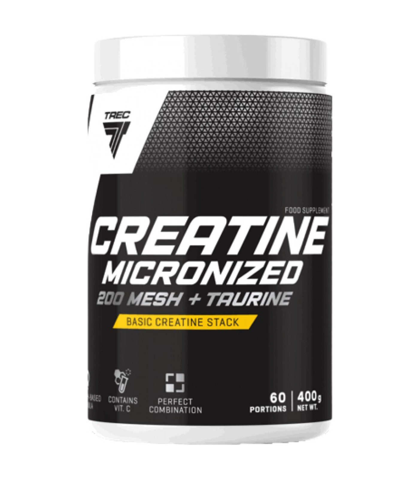 Trec Nutrition - Creatine Micronized 200 Mesh + Taurine | High Quality Creatine Monohydrate Powder / 400 грама, 61 дози