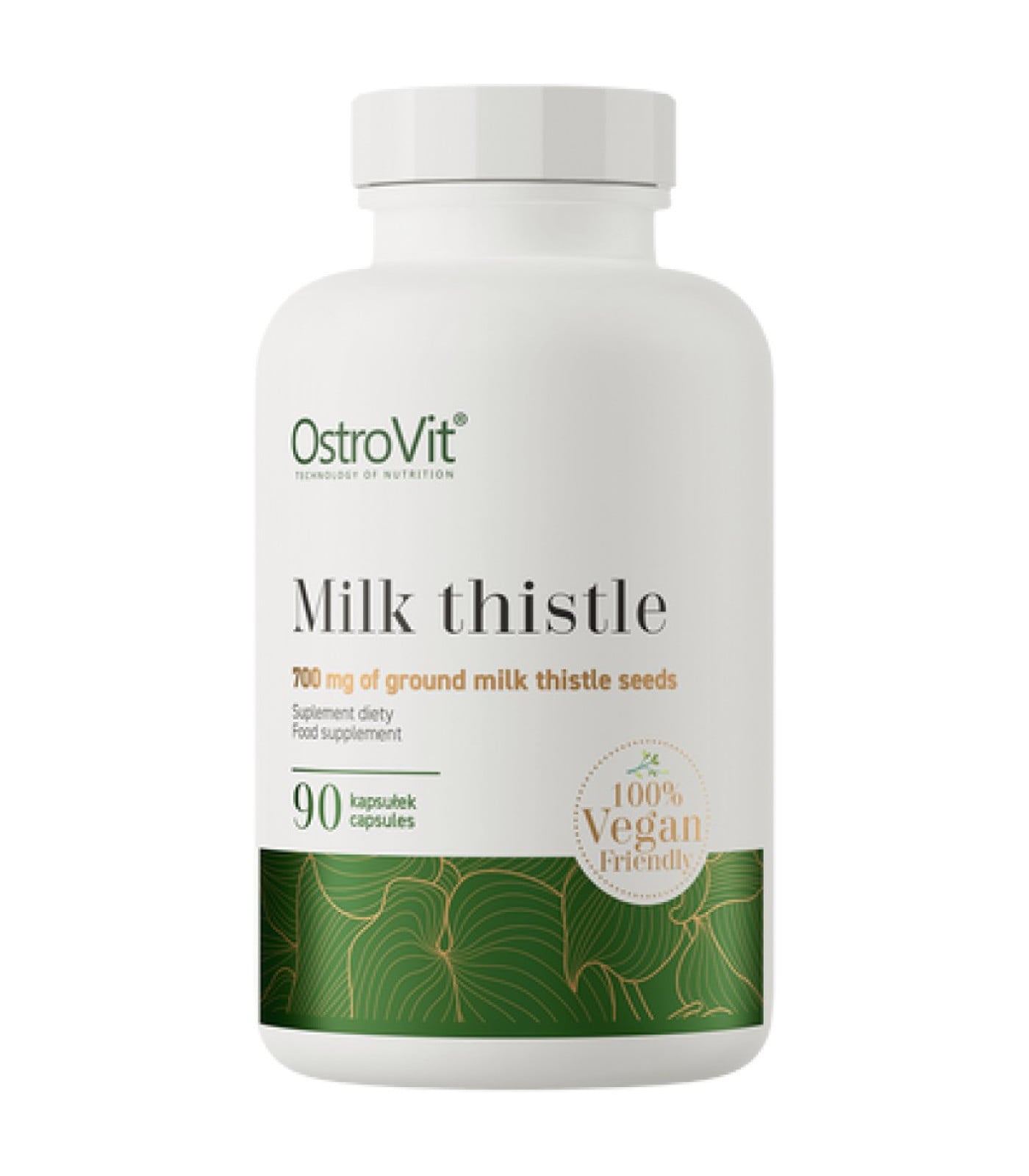 OstroVit - Milk Thistle 700 mg / Vege / 90 капсули, 90 дози