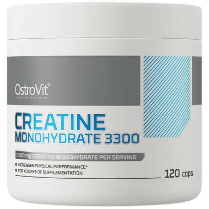 OstroVit - Creatine Monohydrate 3300 / 120 капсули, 40 дози