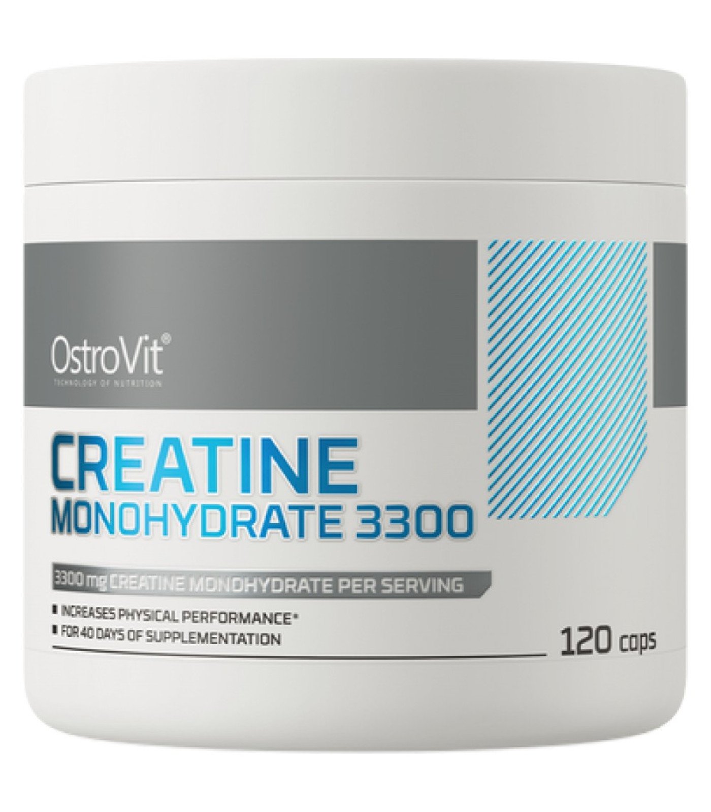 OstroVit - Creatine Monohydrate 3300 / 120 капсули, 40 дози