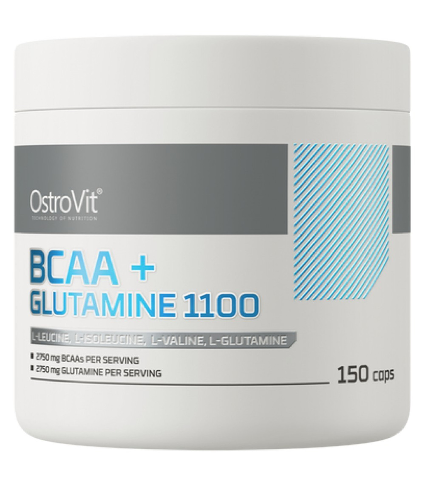 OstroVit - BCAA + Glutamine 5500 mg / 150 капсули, 30 дози