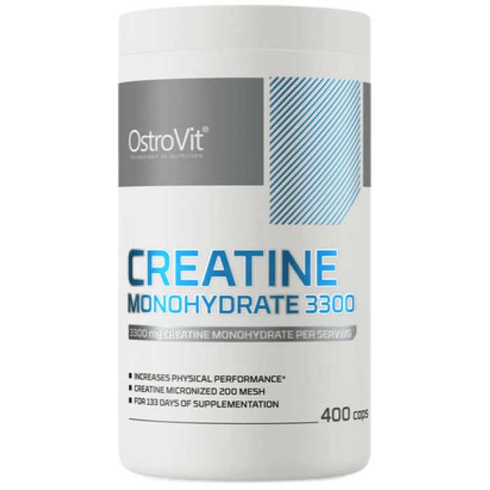 OstroVit - Creatine Monohydrate 3300 / 400 капсули, 133 дози