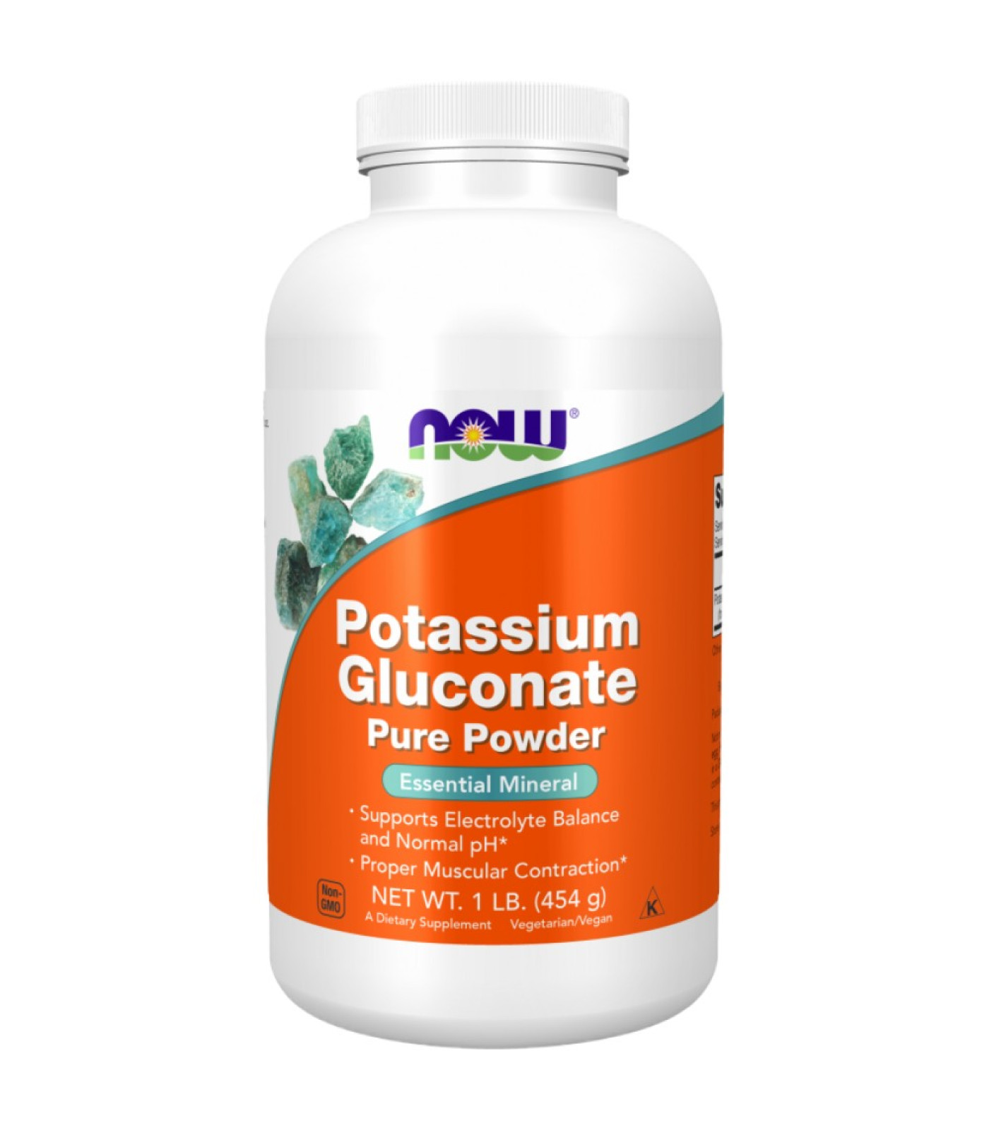 NOW Foods - Potassium Gluconate Powder (206 дози)