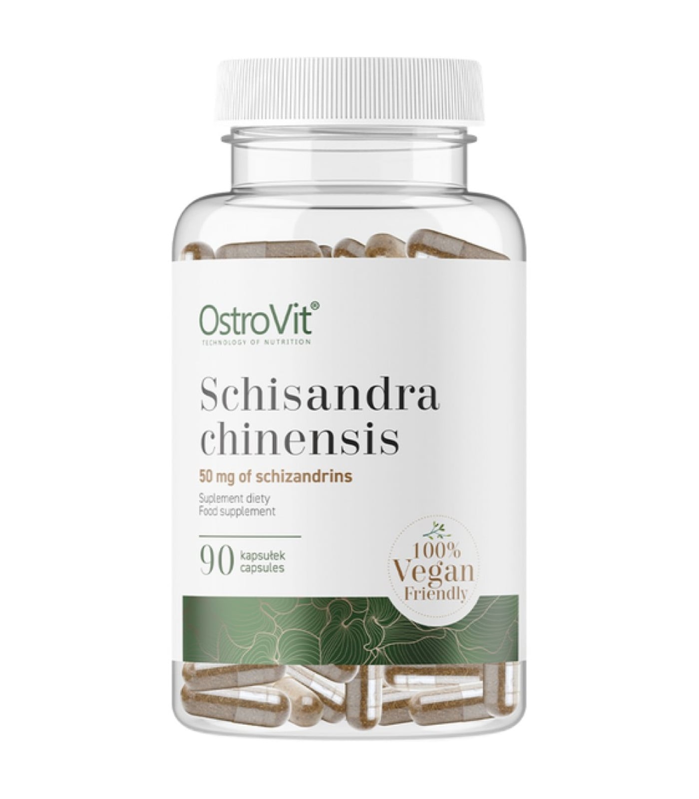OstroVit - Schisandra Chinensis 500 mg / Vege / 90 капсули, 90 дози