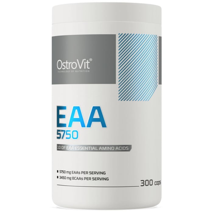 OstroVit - EAA 5750 / Essential Amino Acids / 300 капсули, 60 дози