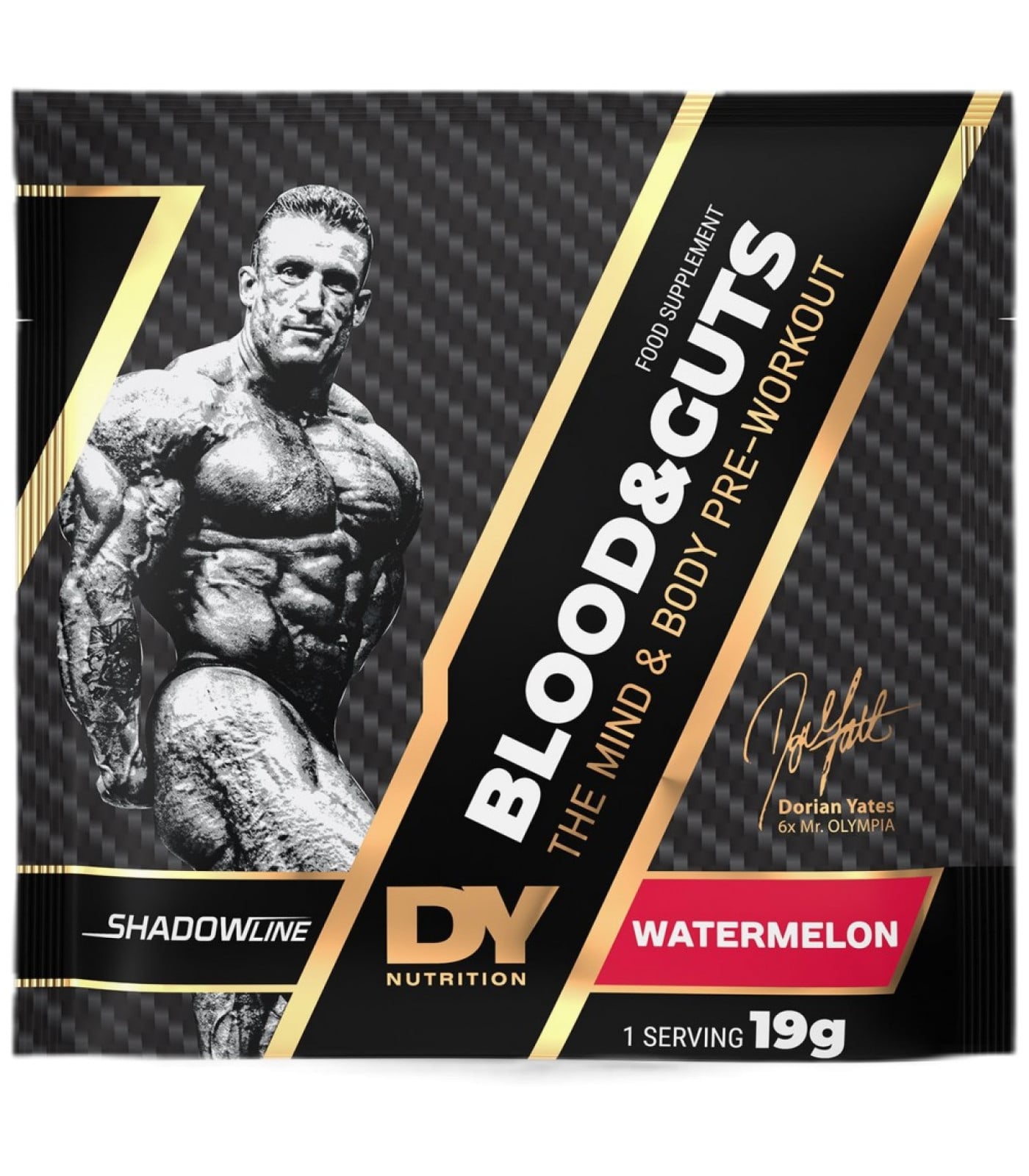Dorian Yates Nutrition - Blood And Guts Sachets / New Age of Pre-Workout / 19 грама