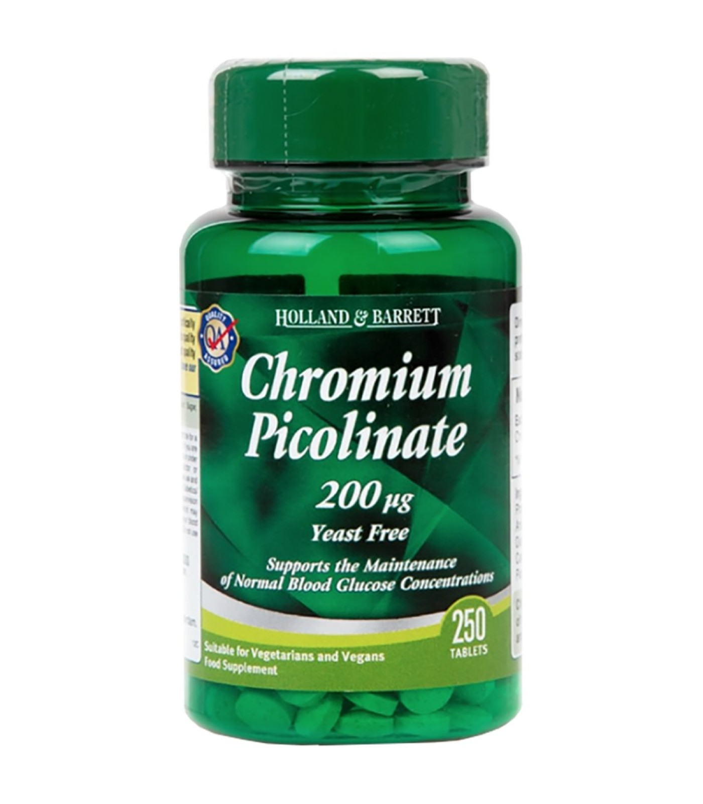Holland And Barrett - Chromium Picolinate 200 mcg / 250 Таблетки, 250 дози