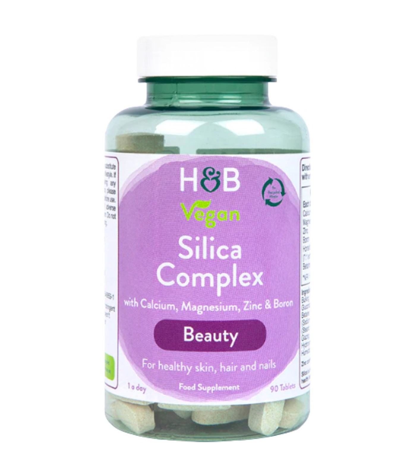 Holland And Barrett - Silica Complex | with Calcium, Magnesium, Zinc & Boron / 90 Таблетки, 90 дози