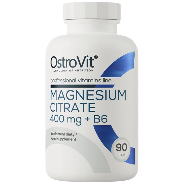OstroVit - Magnesium Citrate 400 mg + B6 / 90 Таблетки, 90 дози