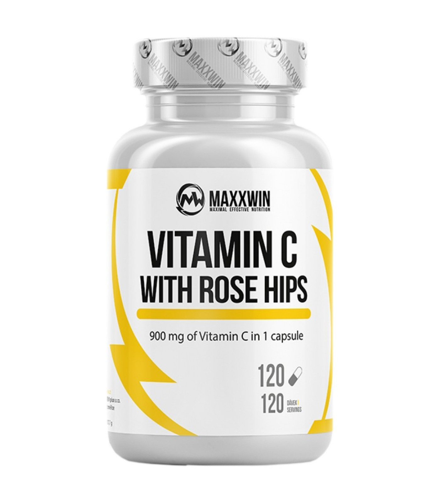MAXXWIN - Vitamin C 900 mg | with Rose Hips / 120 капсули, 120 дози
