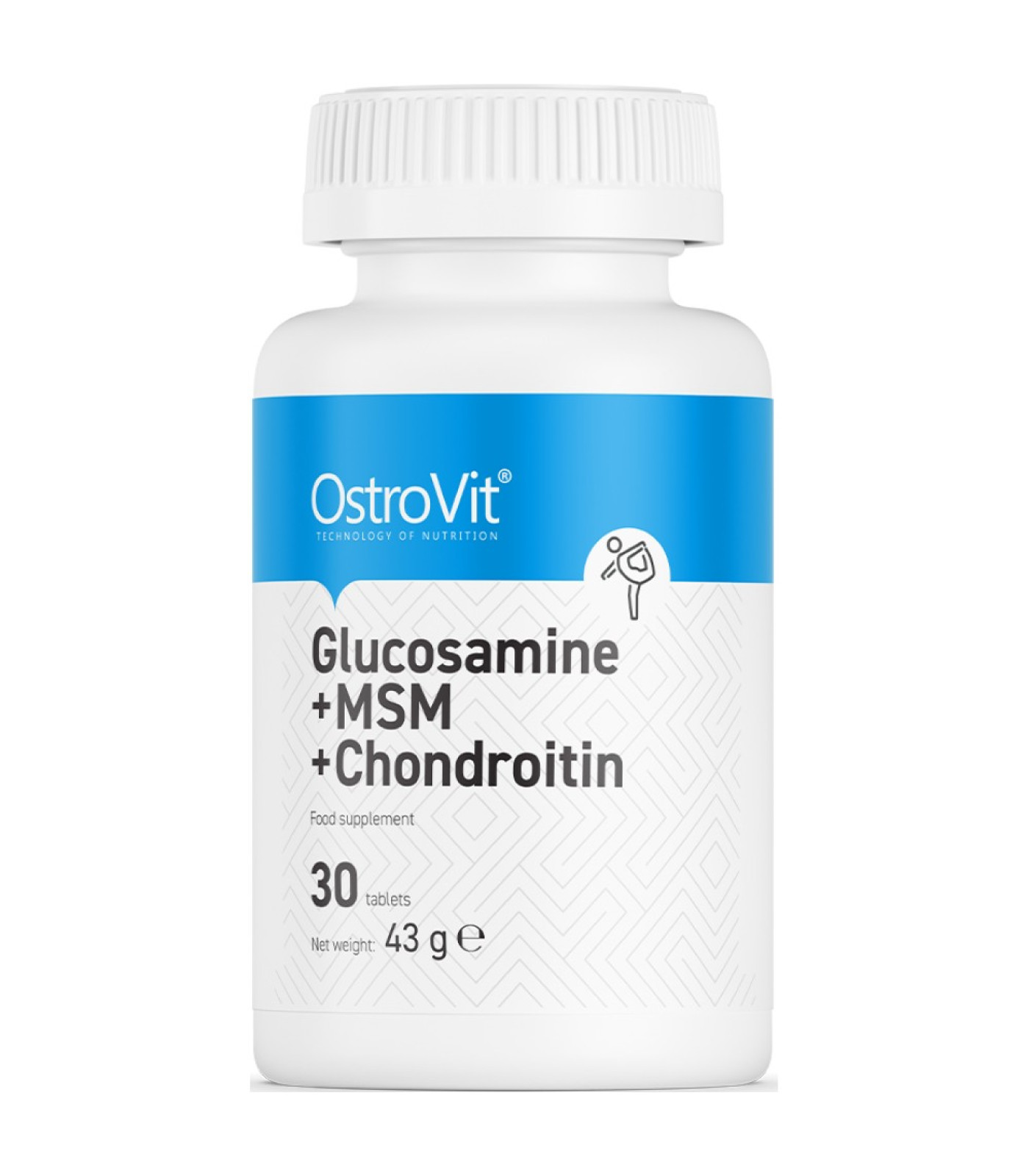 OstroVit - Glucosamine + MSM + Chondroitin / 30 Таблетки, 15 дози