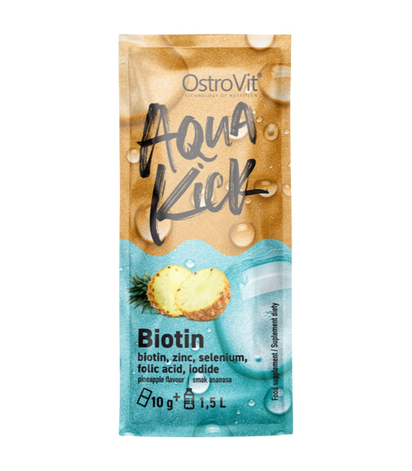 OstroVit - Aqua Kick / Advanced Hydration with Biotin, Zinc, Selenium / 10 грама