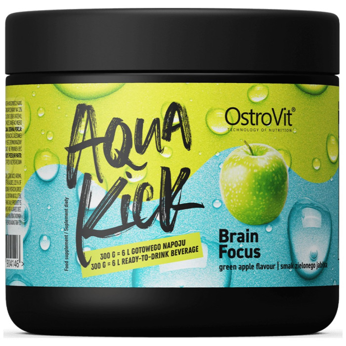 OstroVit - Aqua Kick / Advanced Hydration - Brain Focus / 300 грама, 30 дози