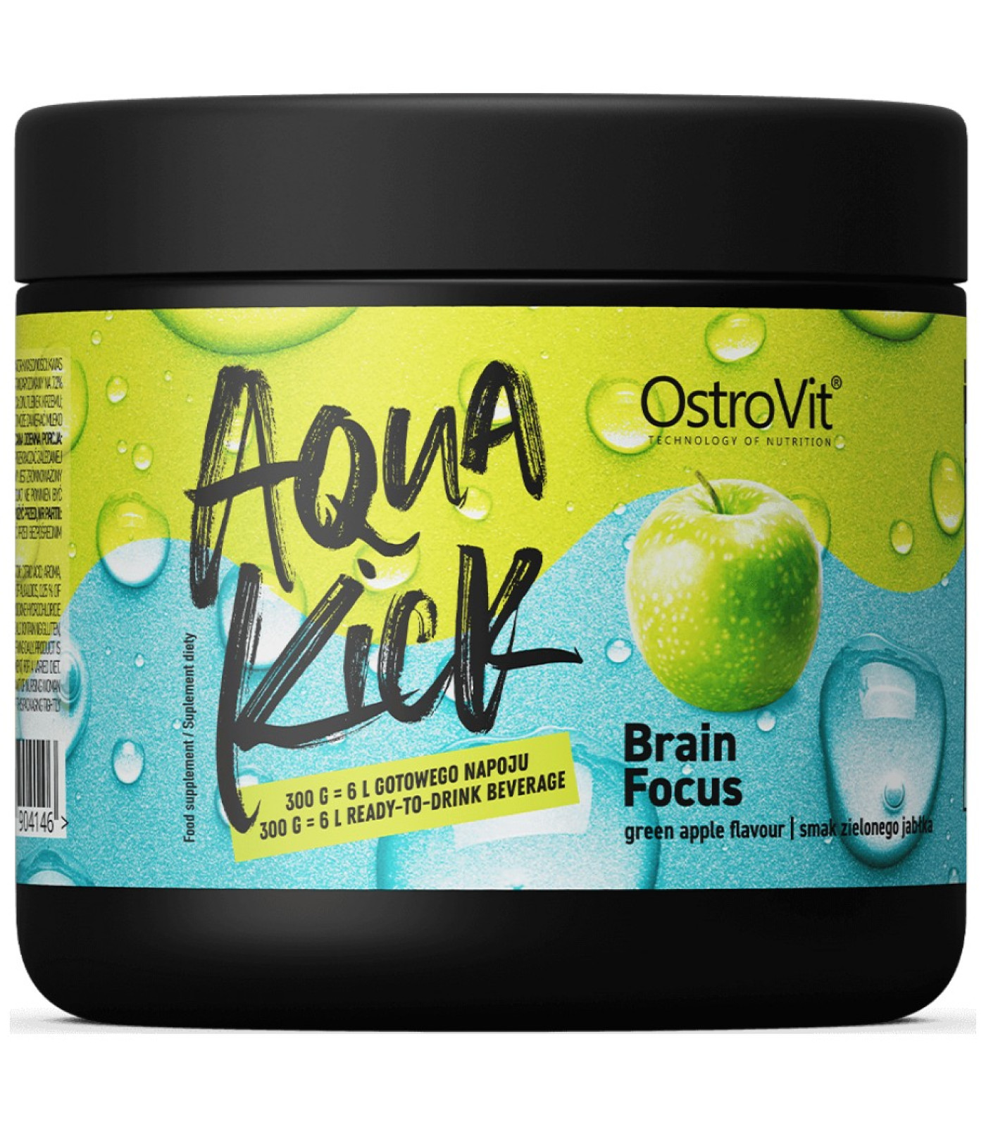 OstroVit - Aqua Kick / Advanced Hydration - Brain Focus / 300 грама, 30 дози OstroVit - Aqua Kick / Advanced Hydration - Brain Focus / 300 грама, 30 дози