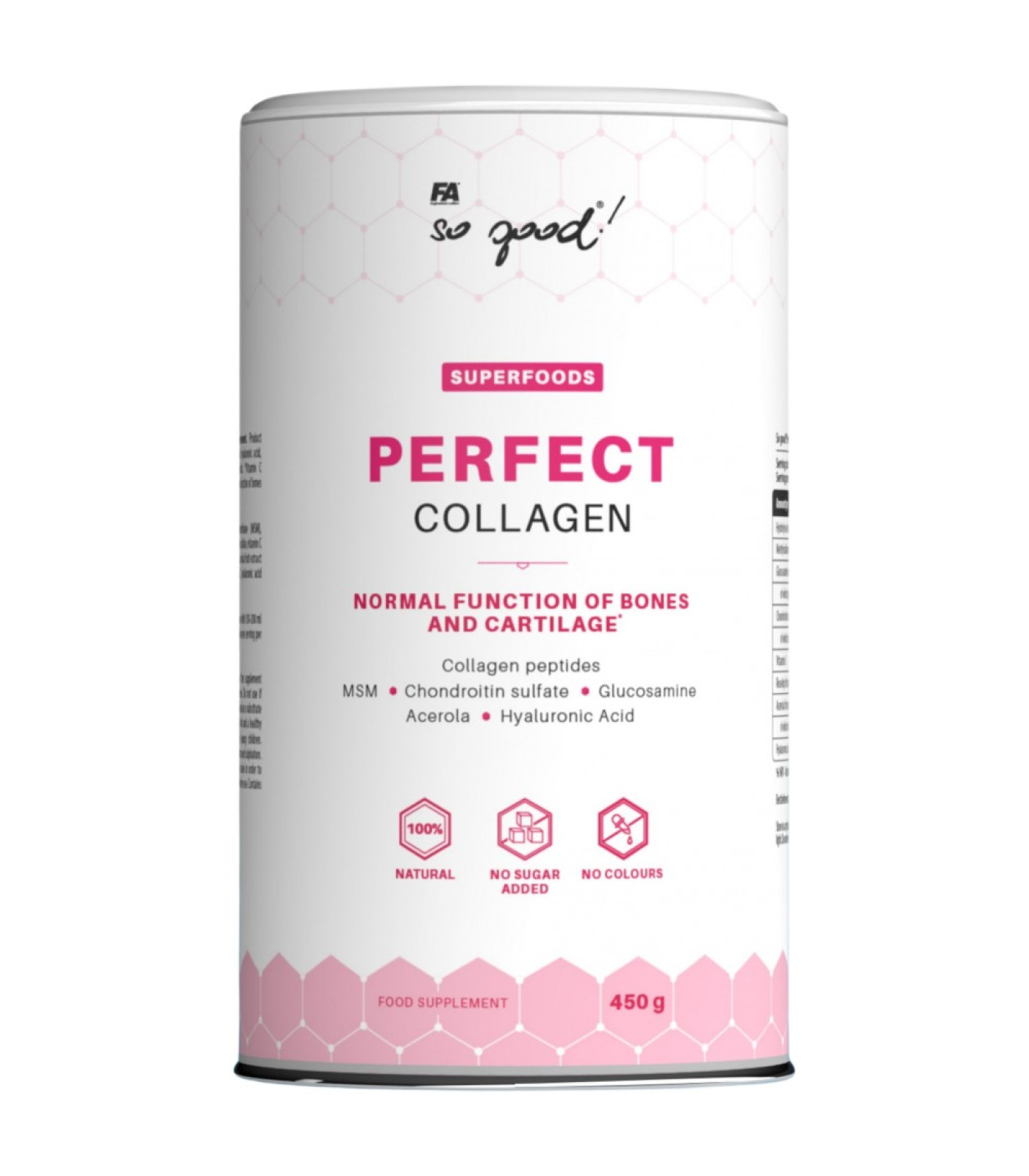 FA Nutrition - Perfect Collagen / with Glucosamine, Chondroitin, MSM, Hyaluronic (30 дози)