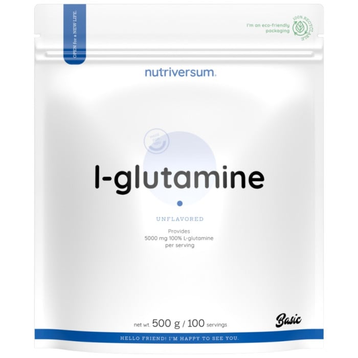 Nutriversum - L-Glutamine Powder / 500 грама, 100 дози