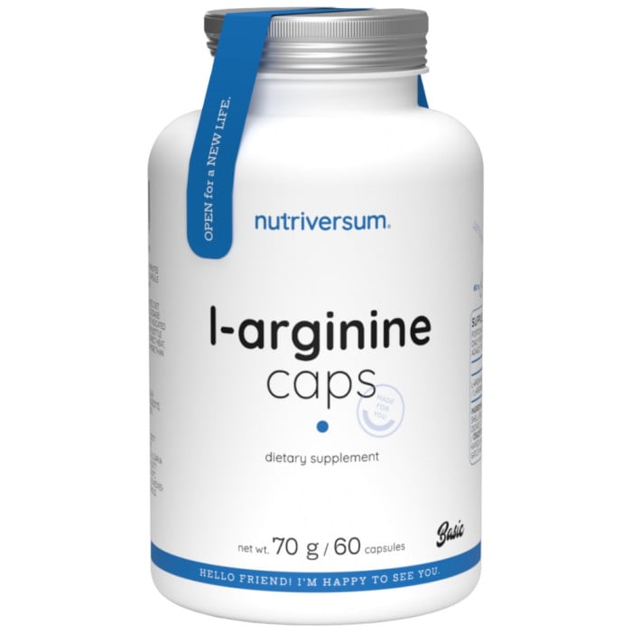 Nutriversum - L-Arginine 800 mg / 60 капсули, 60 дози