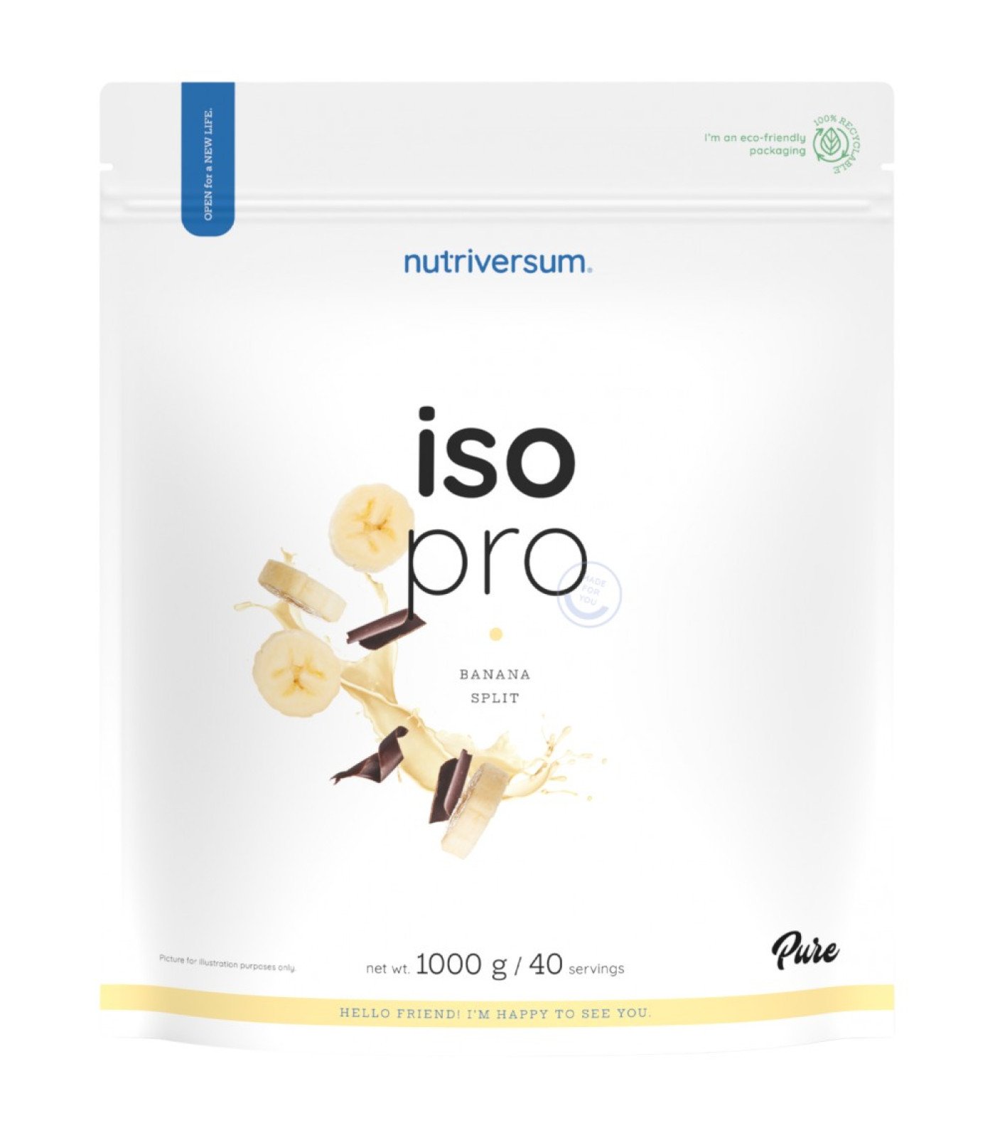 Nutriversum - Iso Pro Pure Whey | Isolate with N-Zyme System / 1000 грама, 40 дози