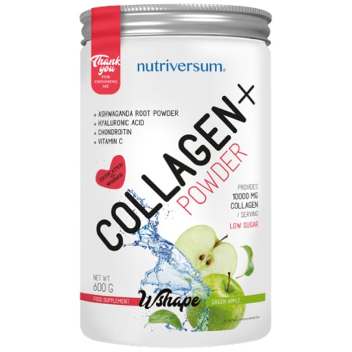 Nutriversum - Collagen+ Powder | with Hyaluronic Acid, Chondroitin & Vitamin C / 600 грама, 27 дози