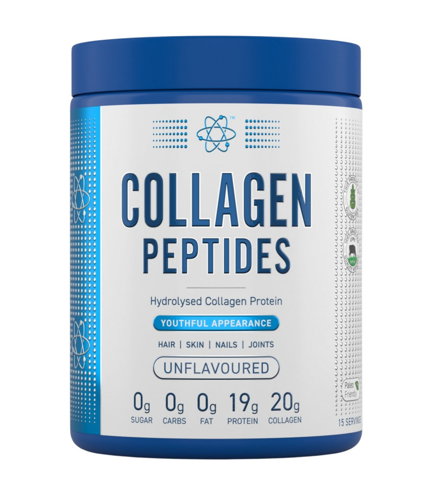 Applied Nutrition - Collagen Peptides | Hydrolyzed Collagen Protein / 300 грама, 15 дози