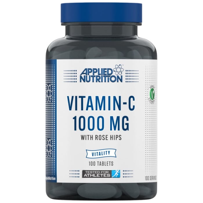 Applied Nutrition - Vitamin-C 1000 mg | with Rose Hips / 100 Таблетки, 100 дози