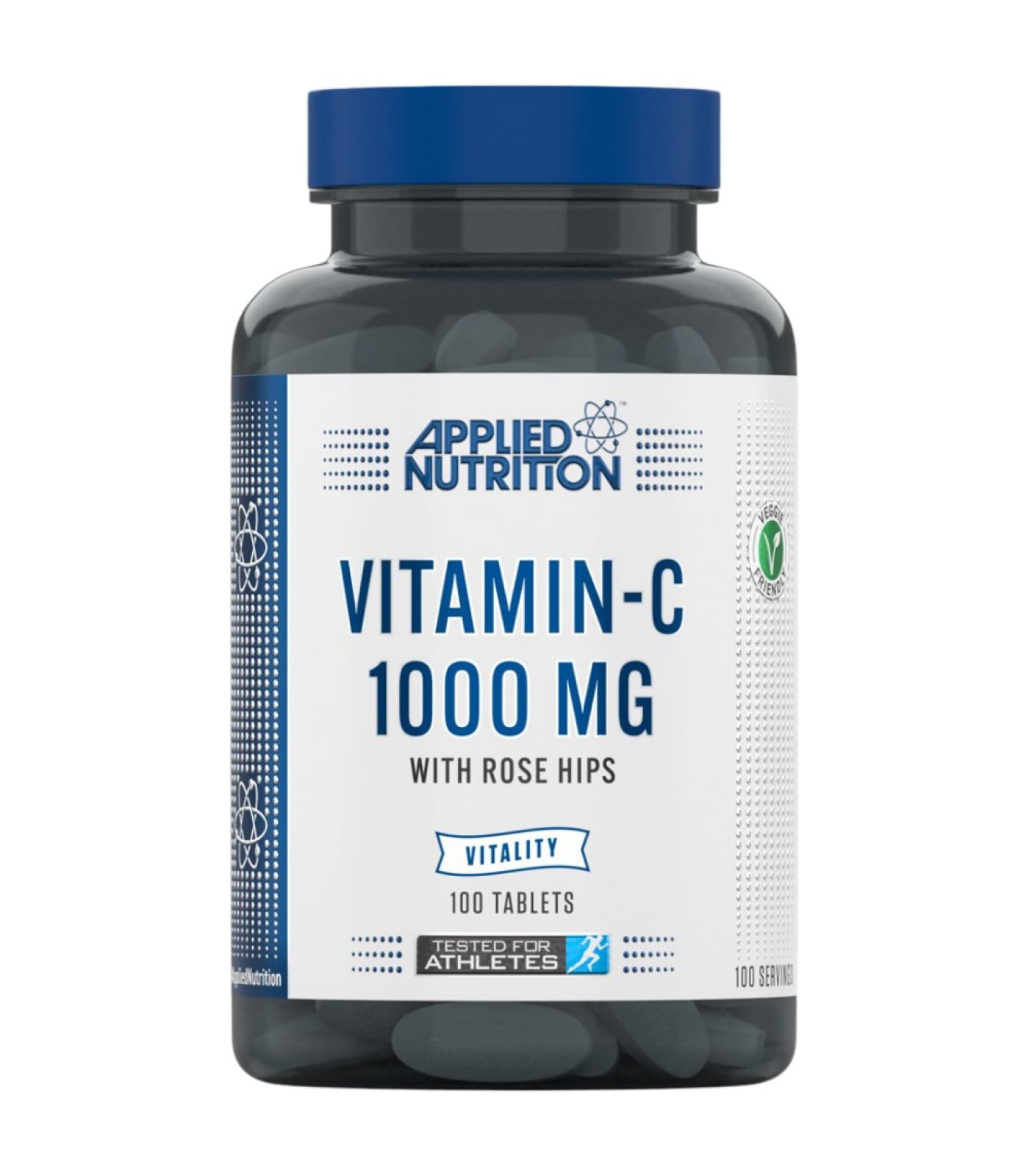 Applied Nutrition - Vitamin-C 1000 mg | with Rose Hips / 100 Таблетки, 100 дози
