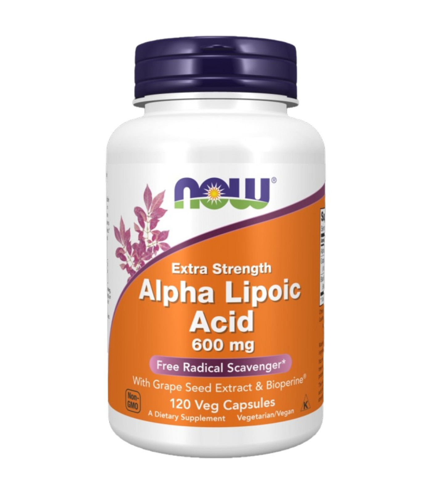 NOW Foods - Alpha Lipoic Acid 600 mg / Extra Strength (120 дози)