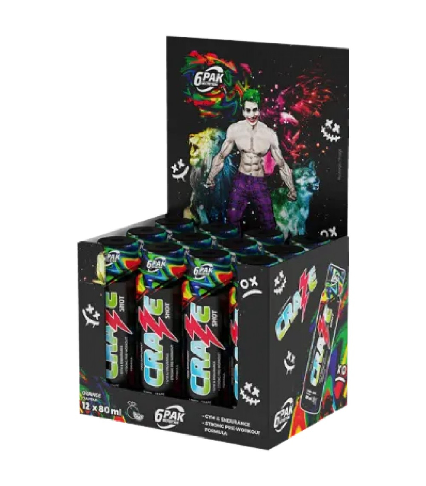 6PAK Nutrition - Craze Shot / 80 мл, 48 дози