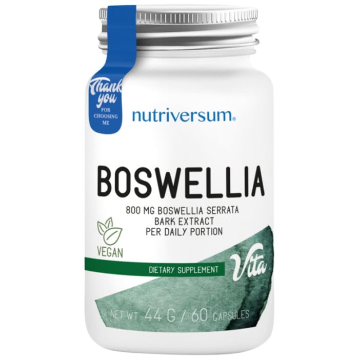 Nutriversum - Boswellia 400 mg | Boswellia Serrata Bark Extract / 60 капсули, 30 дози
