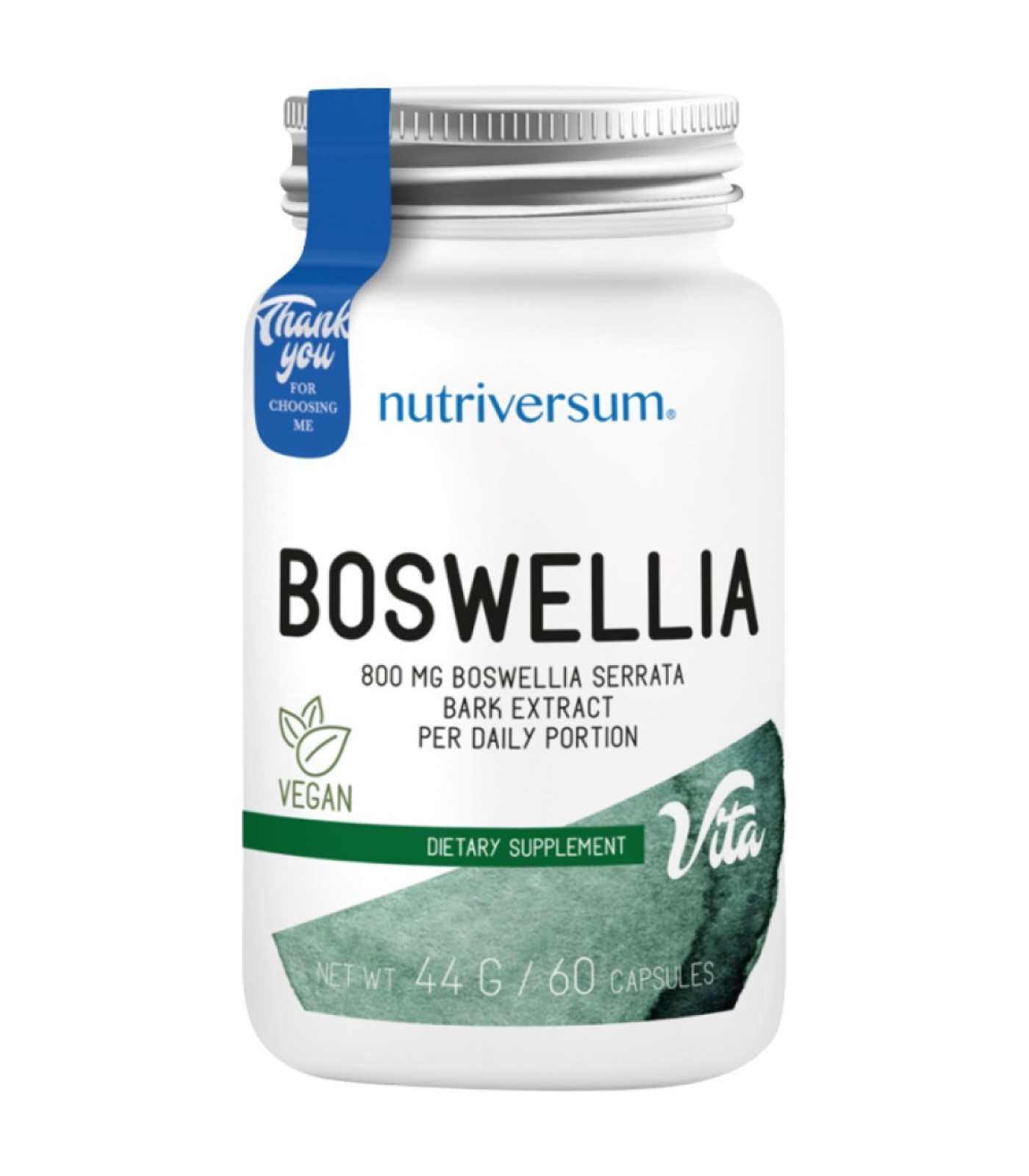 Nutriversum - Boswellia 400 mg | Boswellia Serrata Bark Extract / 60 капсули, 30 дози