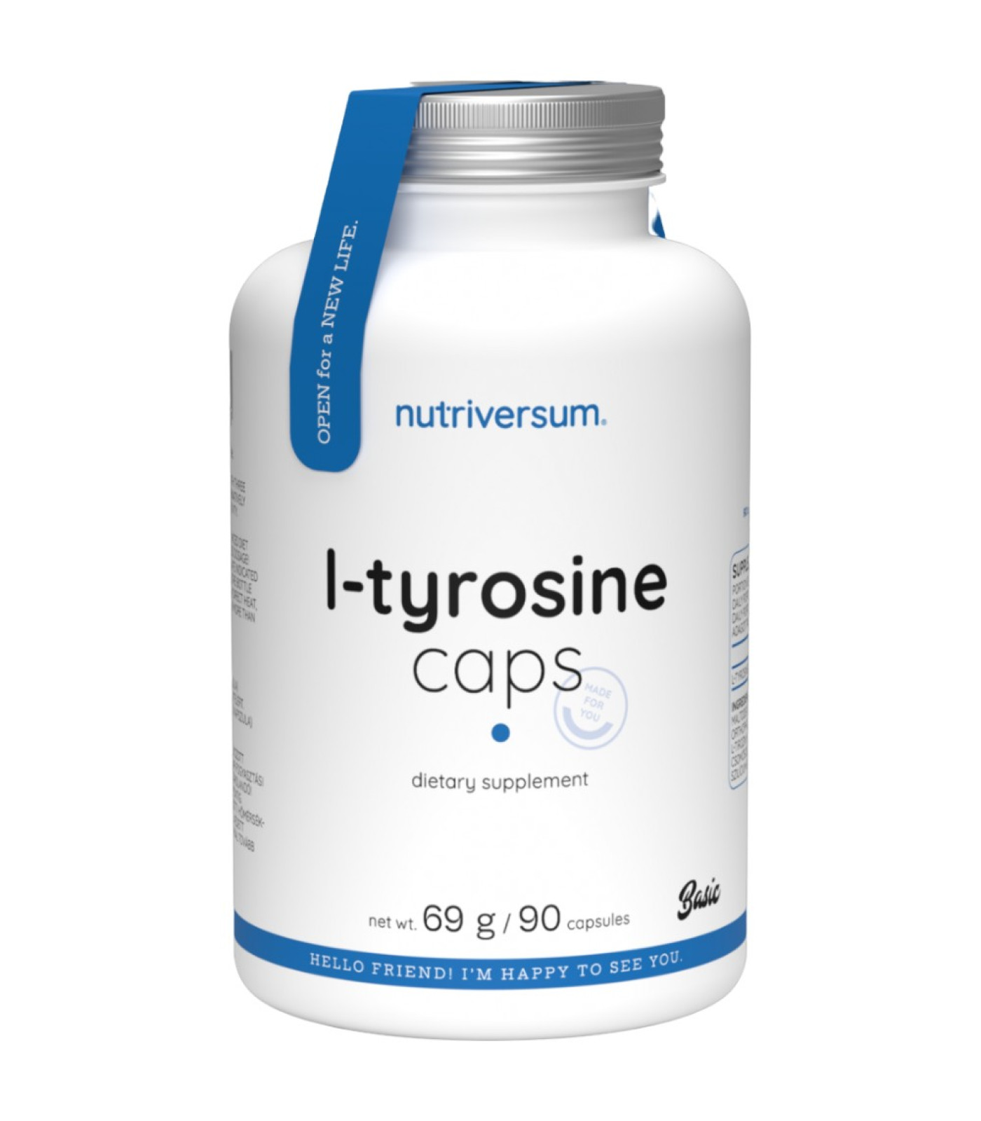 Nutriversum - L-Tyrosine Caps 550 mg / 90 капсули, 30 дози