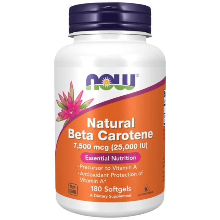 NOW Foods - Natural Beta Carotene 25,000 IU (180 дози)