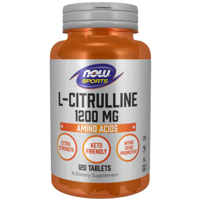 NOW Foods - L-Citrulline 1200 mg | Extra Strength (120 дози)