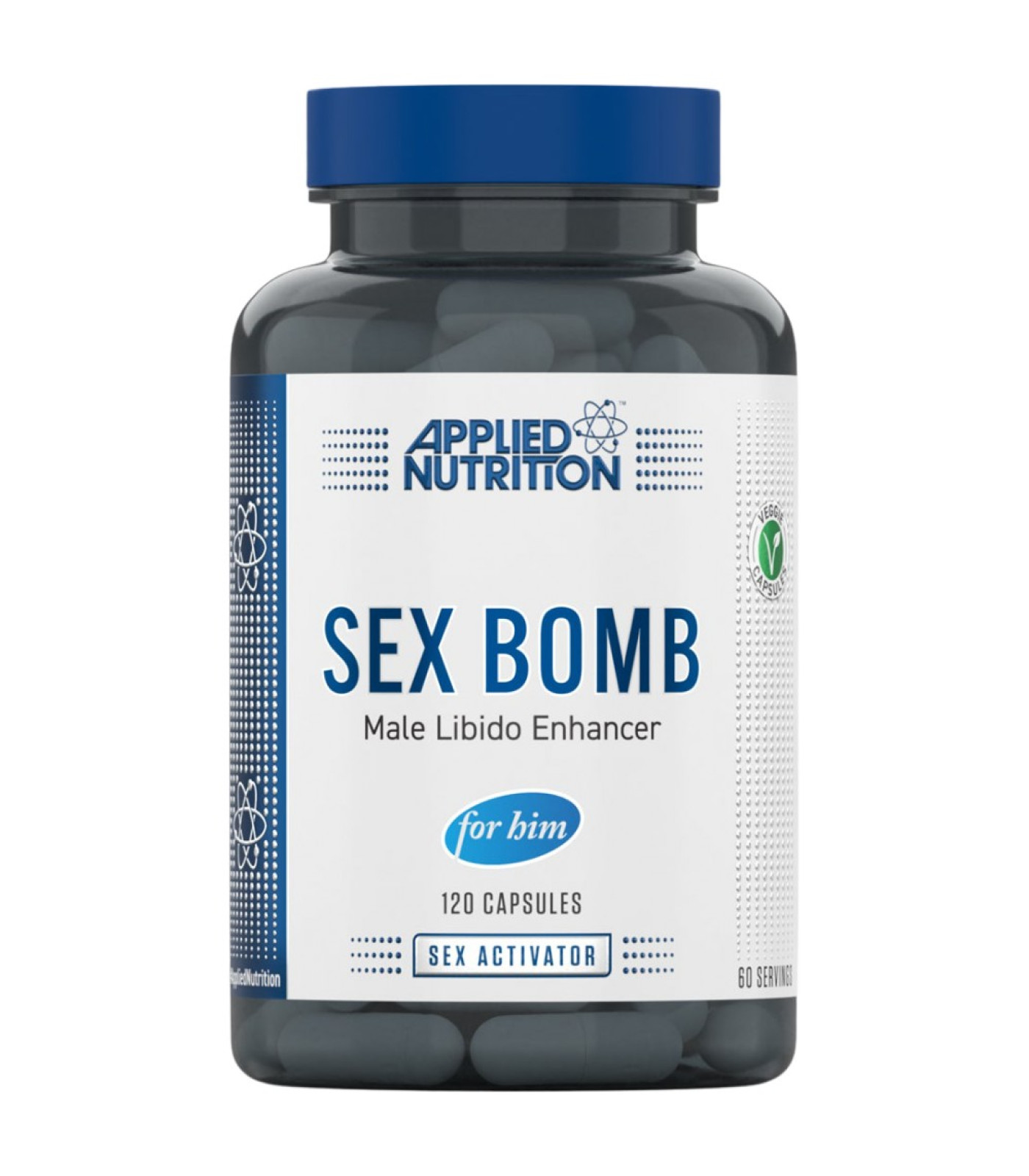Applied Nutrition - Sex Bomb For Him | Male Libido Enhancer / 120 капсули, 60 дози