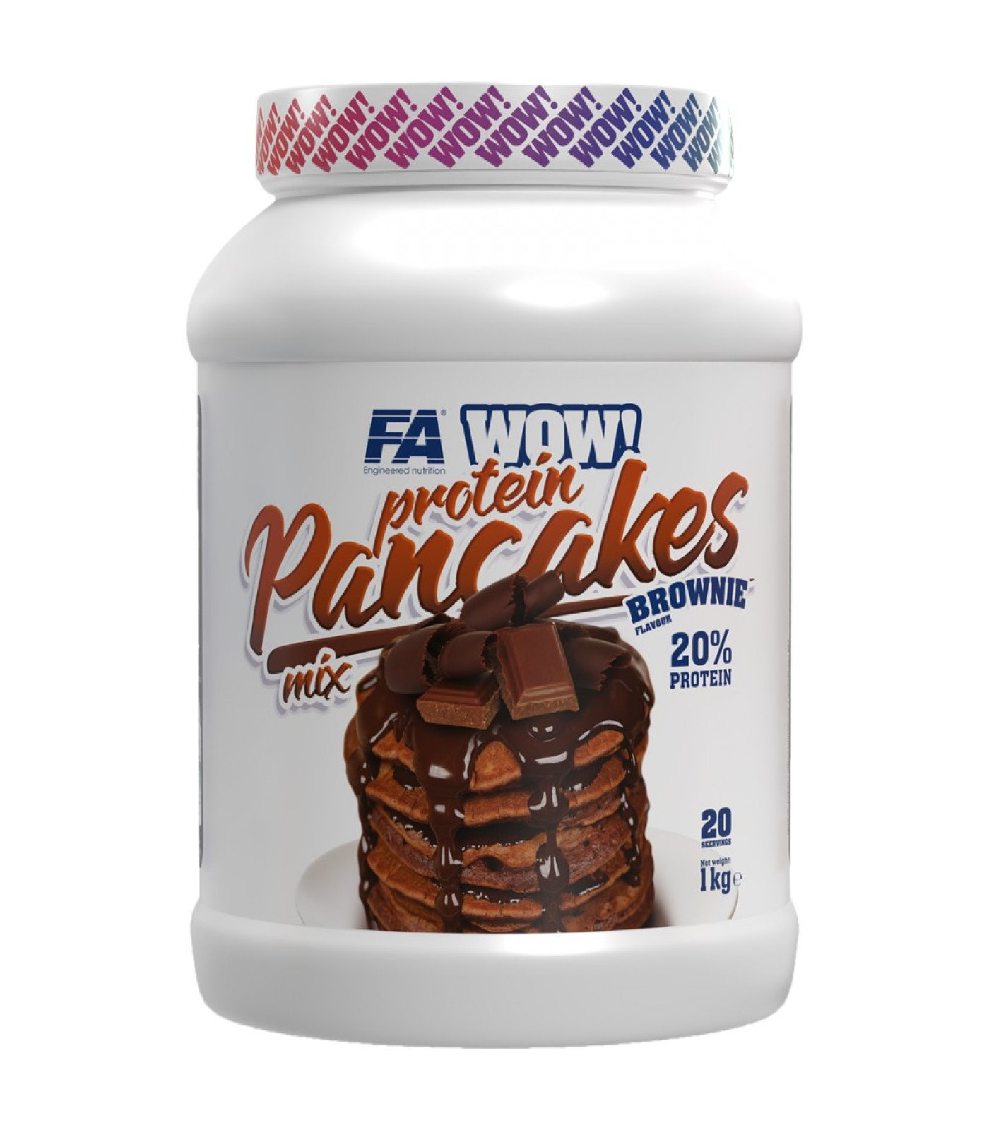 FA Nutrition - WOW ! Protein Pancakes | 20% Protein - No Sugar Added (20 дози)