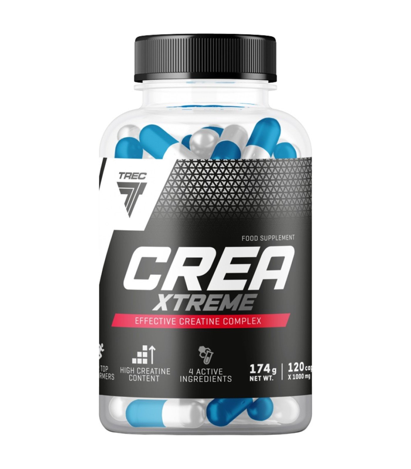 Trec Nutrition - Crea Xtreme | Creatine Matrix / 120 капсули, 30 дози