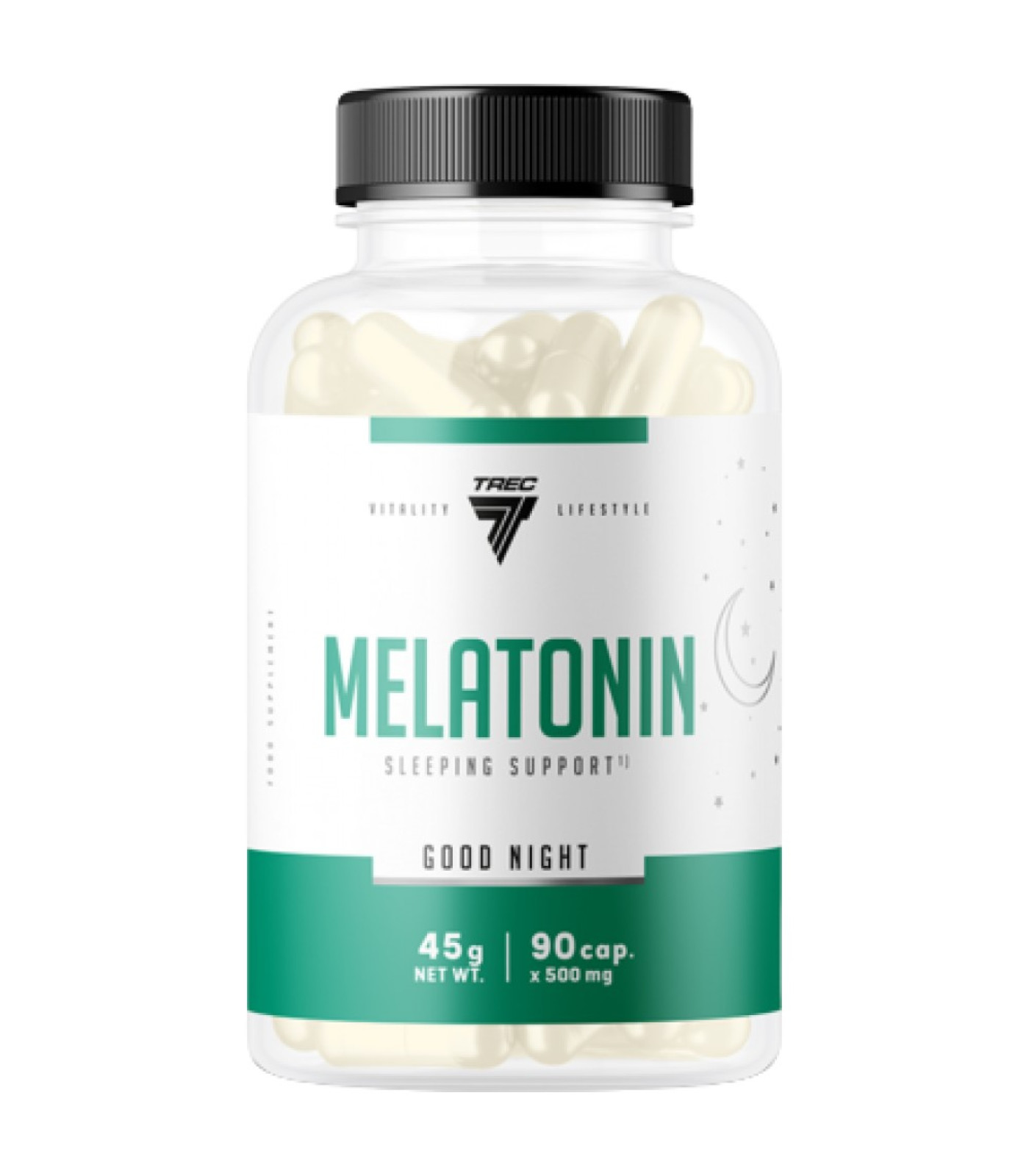 Trec Nutrition - Melatonin 1 mg / 90 капсули, 90 дози