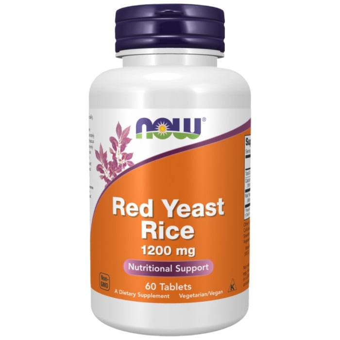 NOW Foods - Red Yeast Rice 1200 mg | Concentrated 10:1 Extract (60 дози)