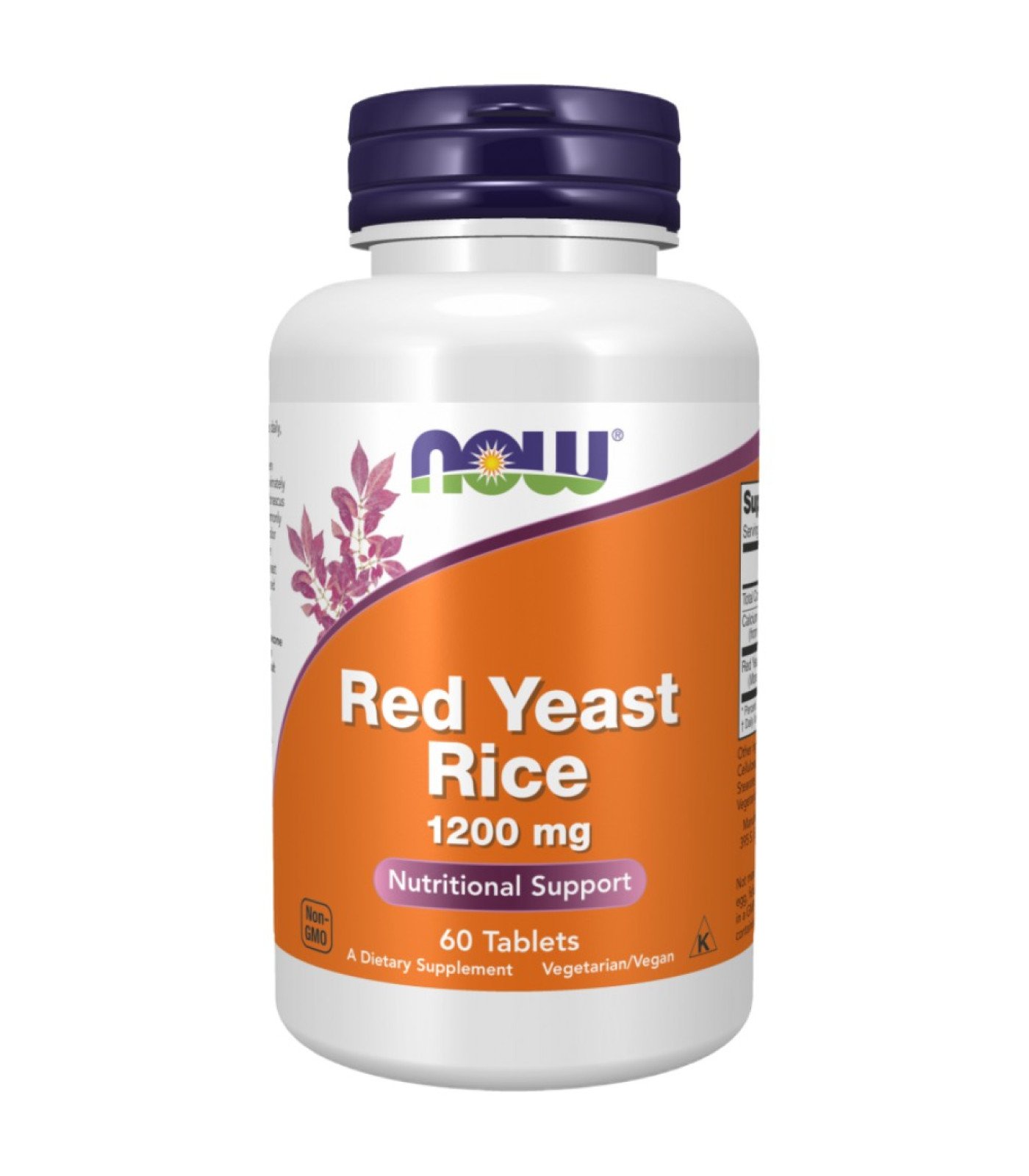 NOW Foods - Red Yeast Rice 1200 mg | Concentrated 10:1 Extract (60 дози)