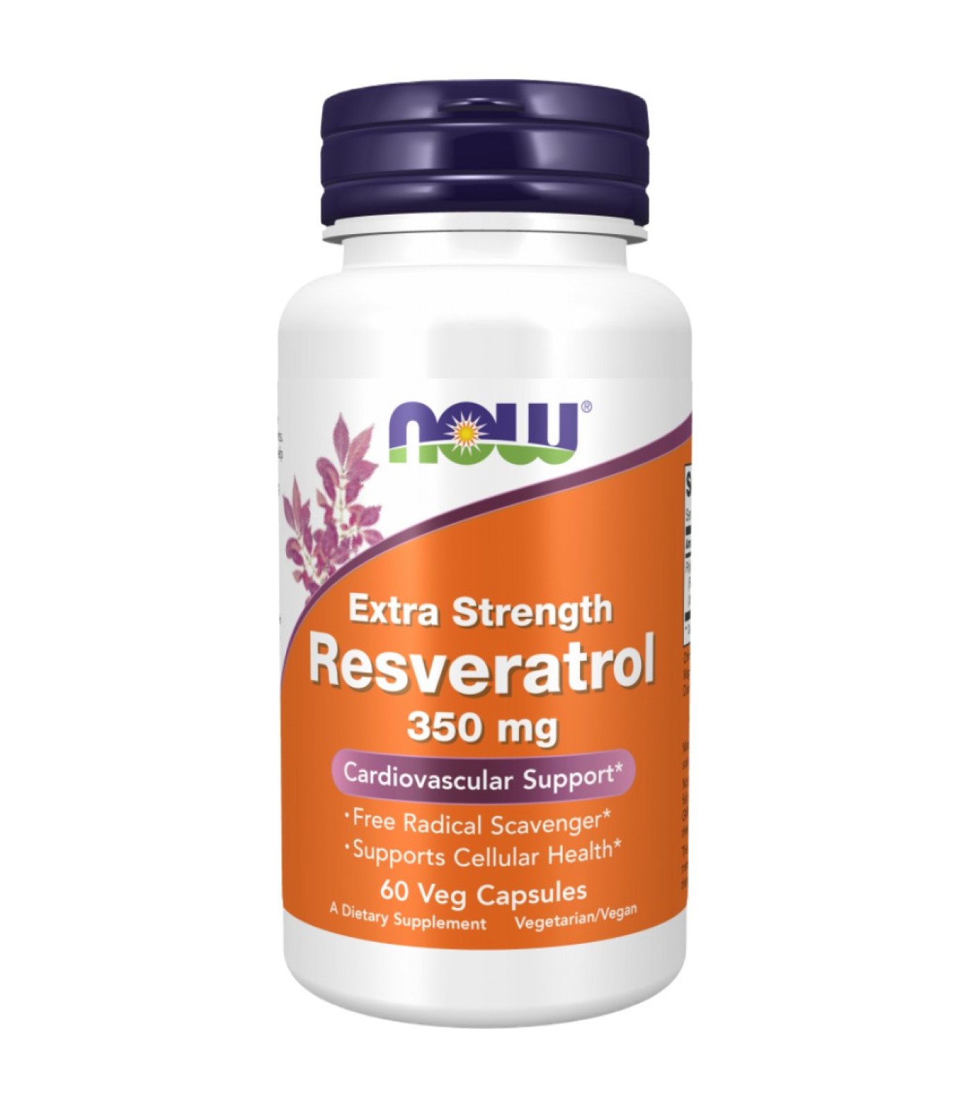 NOW Foods - Resveratrol 350 mg | Extra Strength (60 дози)