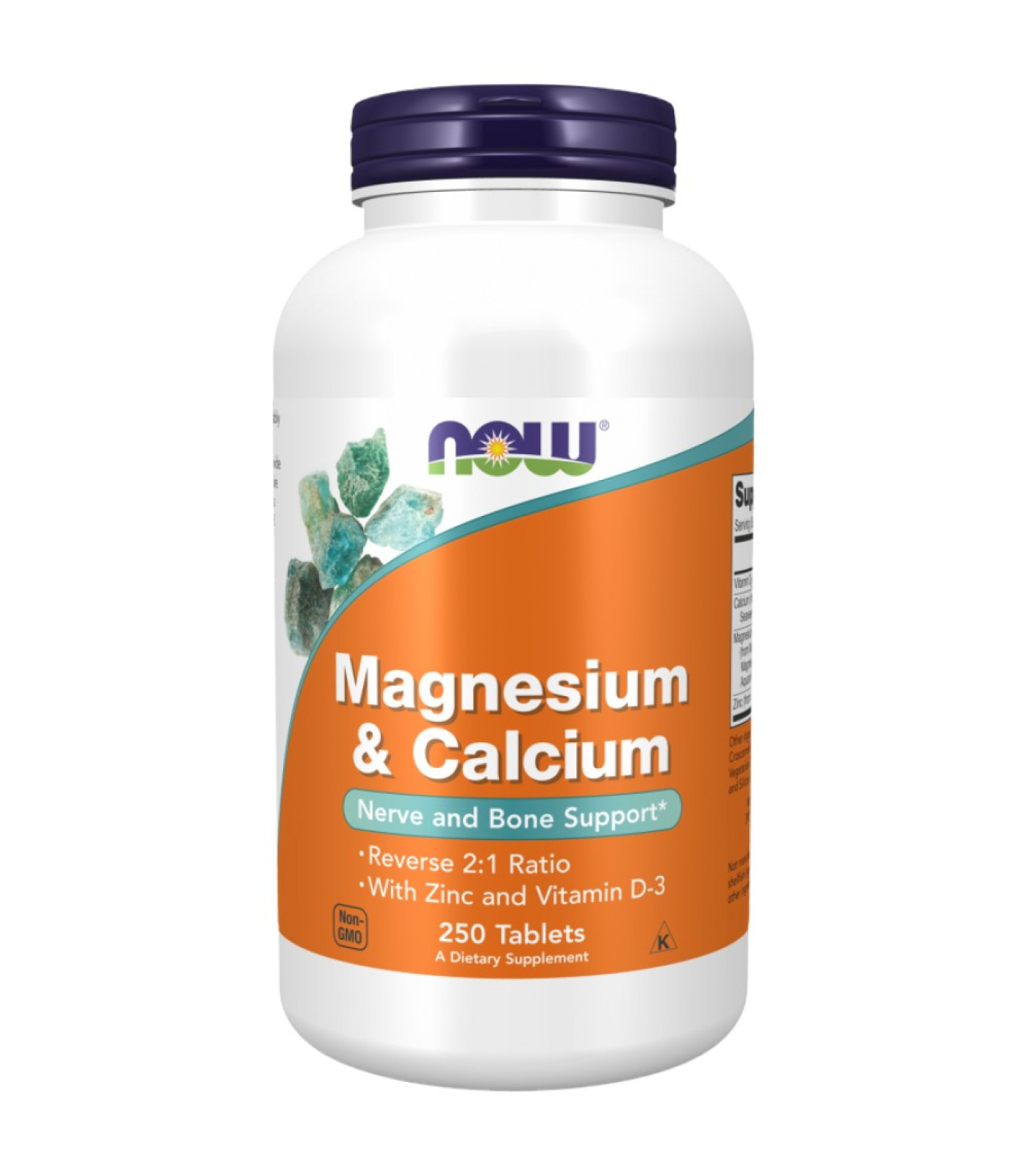 NOW Foods - Magnesium & Calcium | with Vitamin D3 & L-OptiZinc (83 дози)