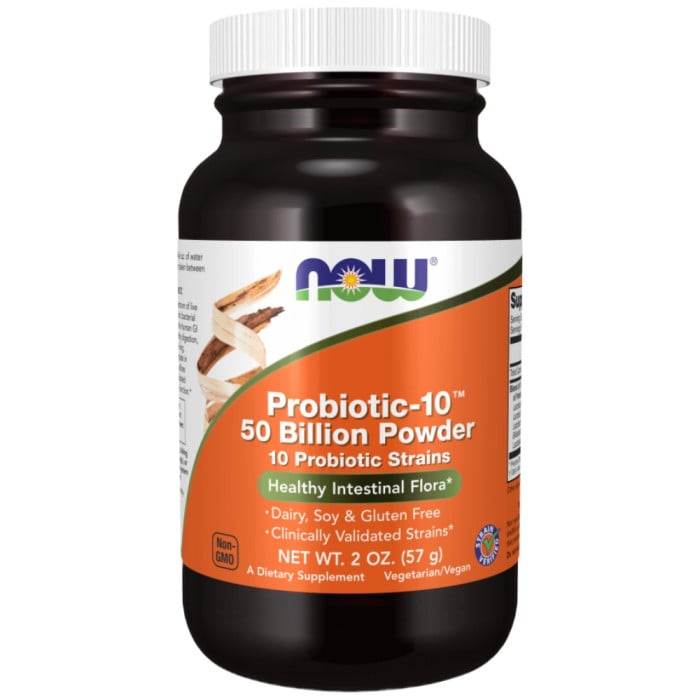 NOW Foods - Probiotic-10™ 50 Billion Powder (38 дози)