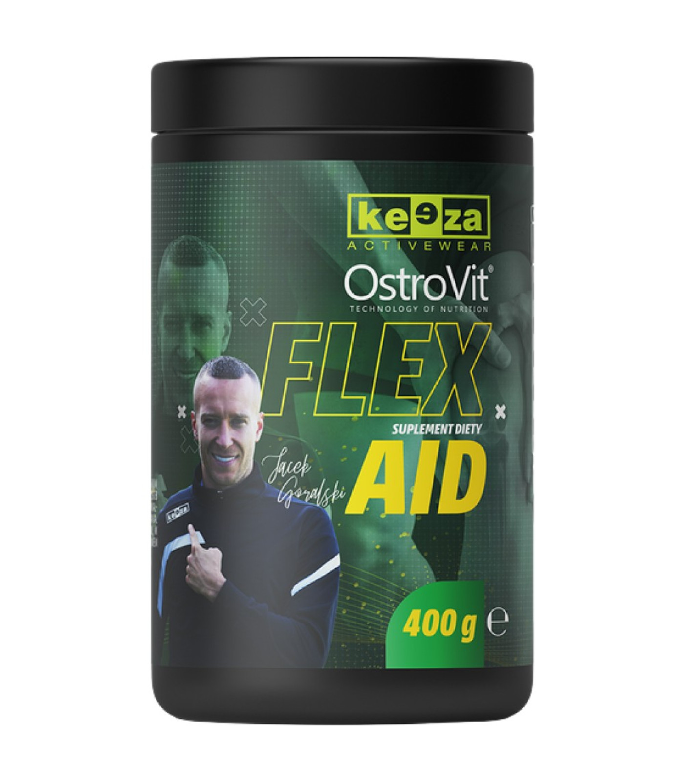 OstroVit - Flex Aid - KEEZA | Collagen + Glucosamine, Chondroitin, MSM, Hyaluronic Acid / 400 грама, 20 дози
