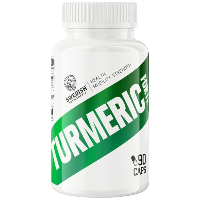 SWEDISH Supplements - Turmeric Forte 500 mg | 95% Curcumin Extract with Black Pepper / 90 капсули