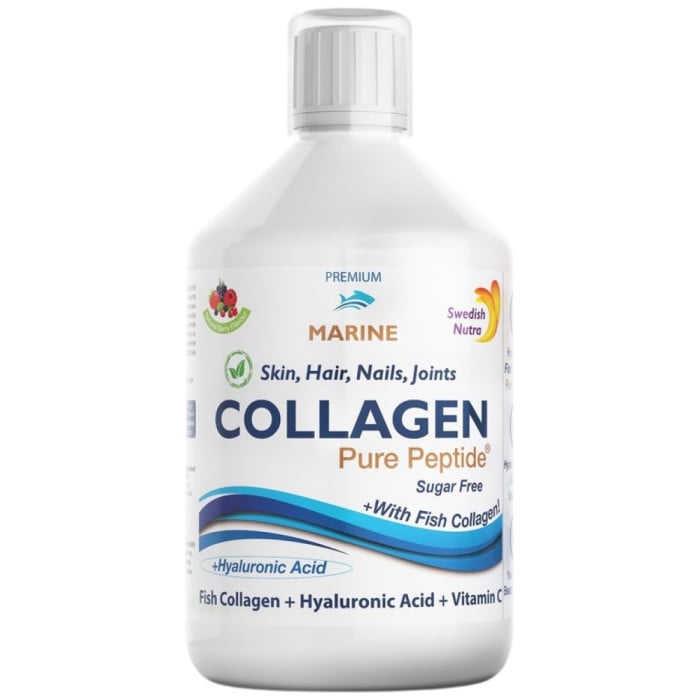 Swedish Nutra - Fish Collagen 10 000 mg | with Hyaluronic Acid + Vitamin C / 500 мл, 20 дози